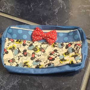 Disney Blue and Red Minnie Mouse Kids Pouch